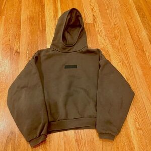 Essentials (Fear of God) sweatshirt | Kids 12 | Core Collection olive hoodie